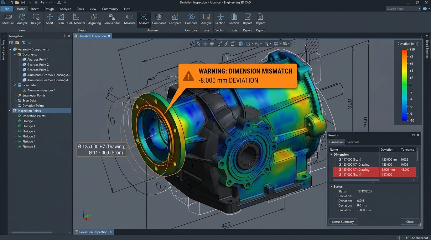 Drawing ↔ 3D Model Divergence
